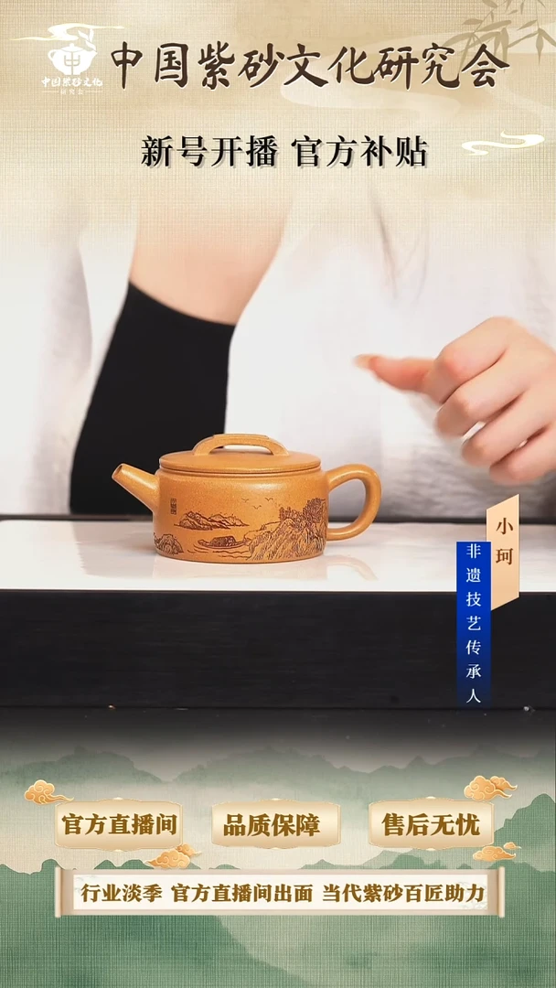 茶壶紫砂陶茶文化           老宕口黄金段220cc左右
