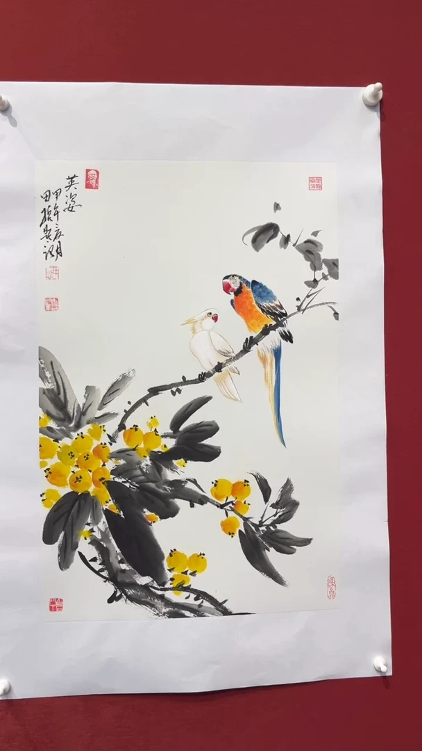 国画老师现场创作11