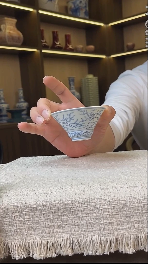 瓷片景德镇毛仔柴窑杯