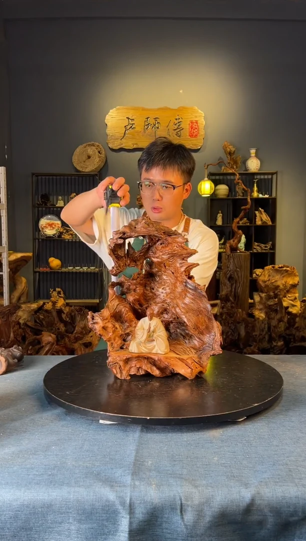 木卢师傅根艺作品（不包含人物摆件）