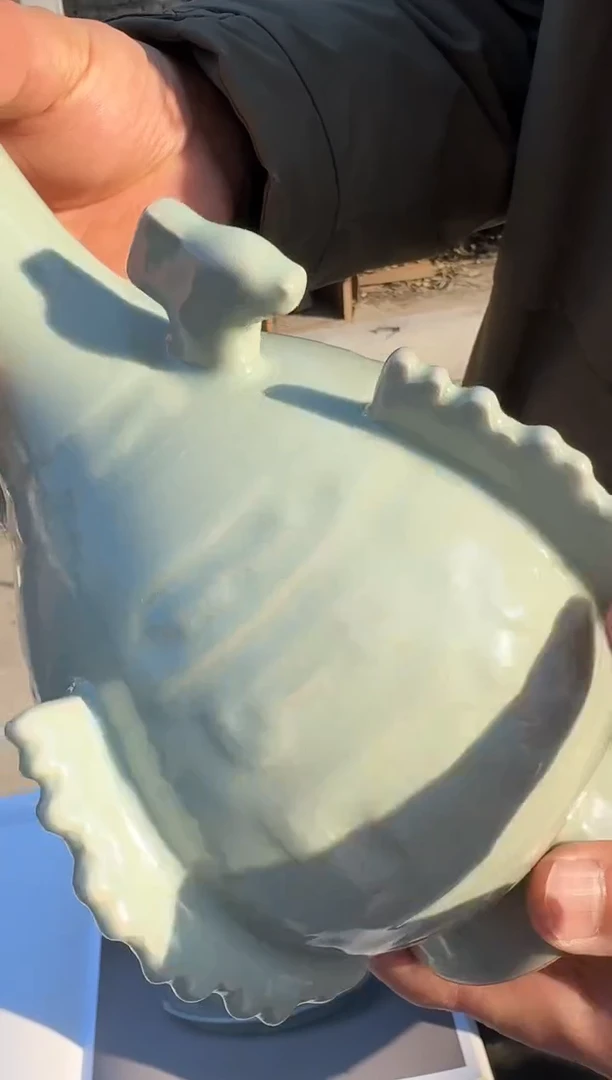 其他瓷瓷妙柴烧汝瓷出戟瓶