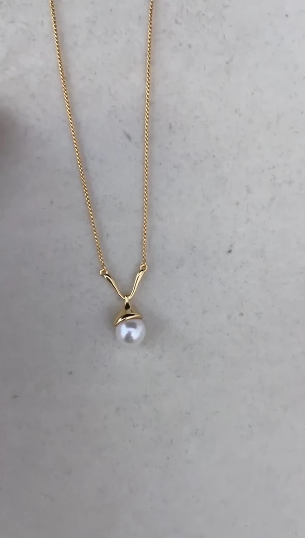 海水珍珠银S925镶嵌颈饰吊坠9