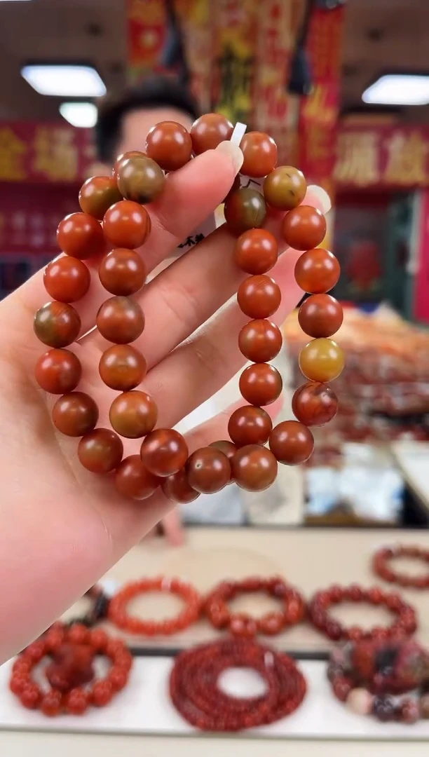未镶嵌包浆大山包手串10+南红玛瑙（多样式发其一）