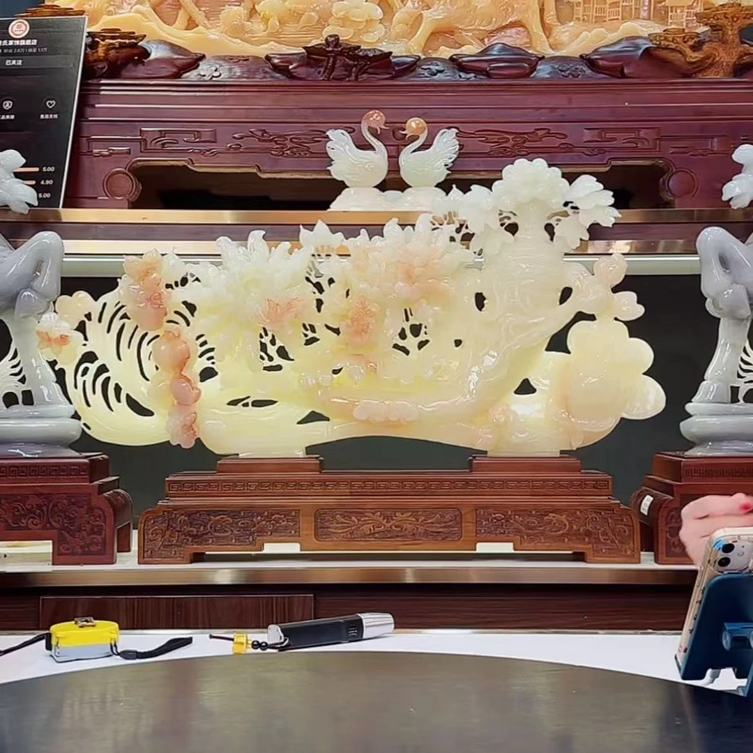 《小号专属2》家居装饰品乔迁开业公司办公室客厅摆件创意玉石摆件