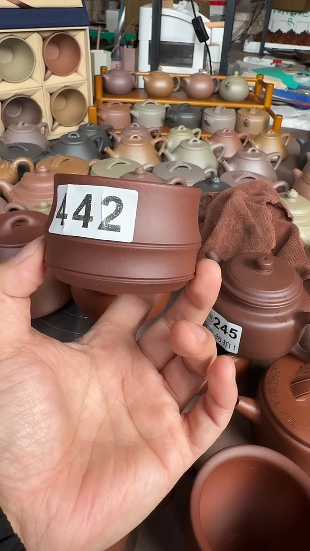 茶壶紫砂多**亿442竹节杯