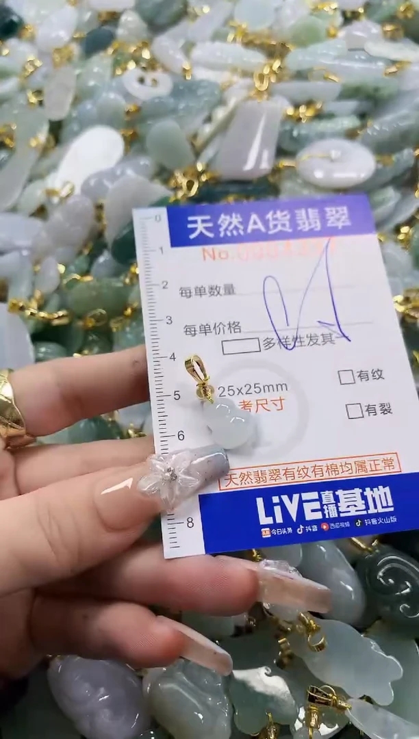 颈饰未镶嵌翡翠天然A货翡翠