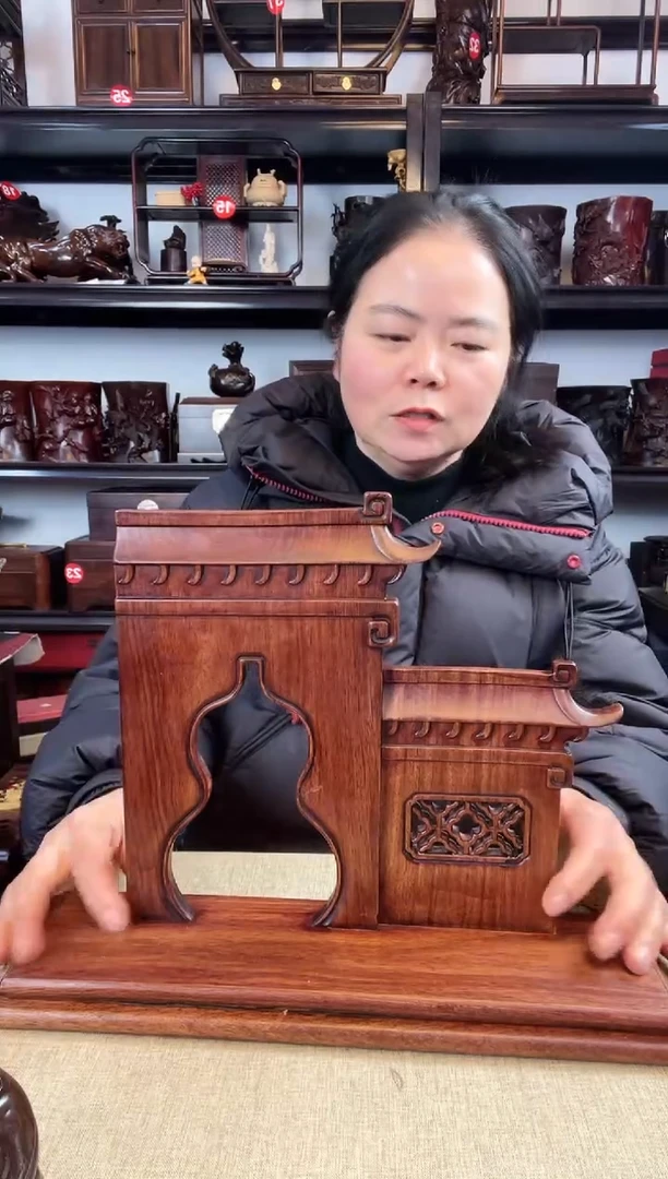 木老李红木工艺品346瑕疵