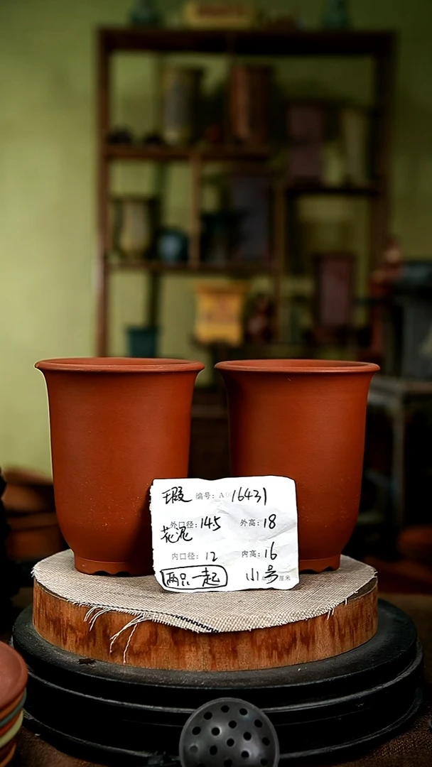 紫砂花盆花卉园艺16431瑕