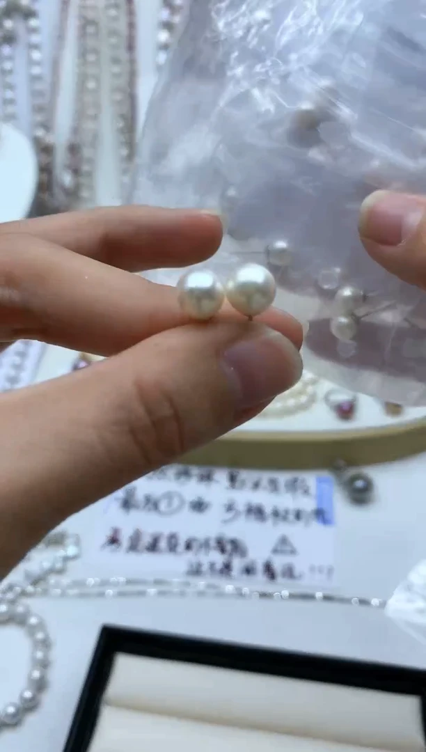 【闪购商品】海水珍珠耳饰银S925镶嵌多样性发其一非无暇