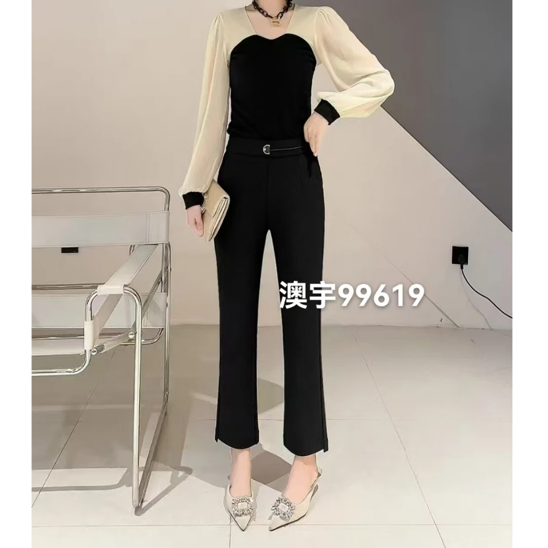 A定制款哈伦烟管裤高腰显瘦99619