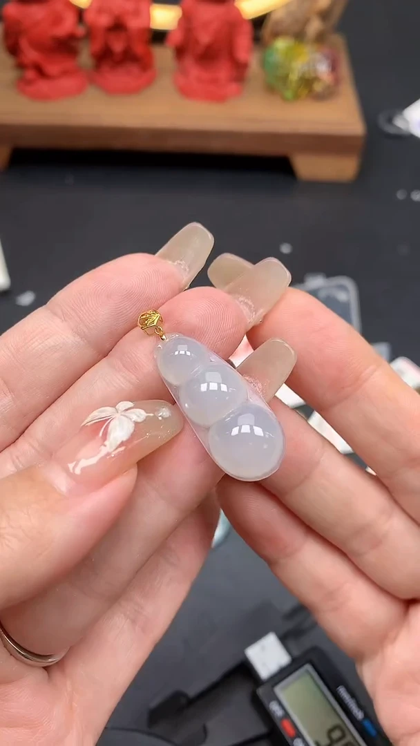 【闪购商品】翡翠吊坠(不含链)18K金镶嵌MS150207