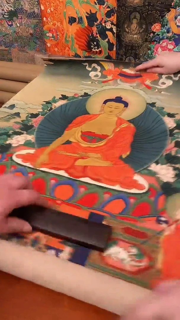 装裱画精美唐卡tk16081