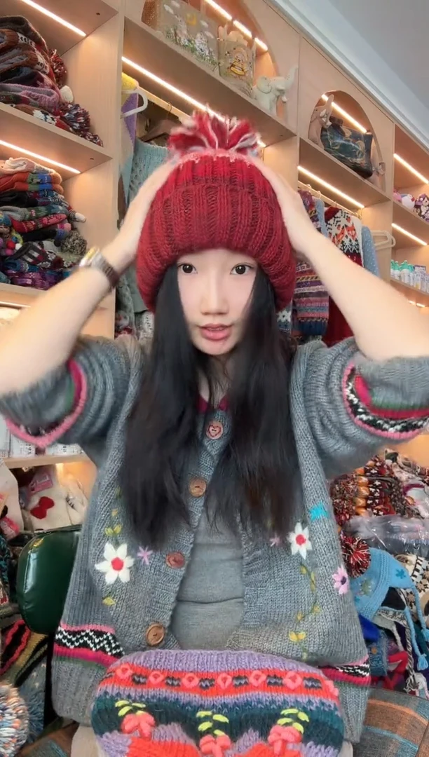 羊毛用****8翻边帽4725