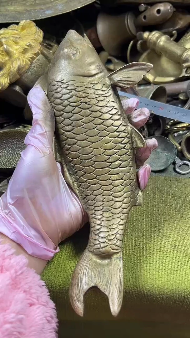 铁**情亿锦铜回流铜器摆件100