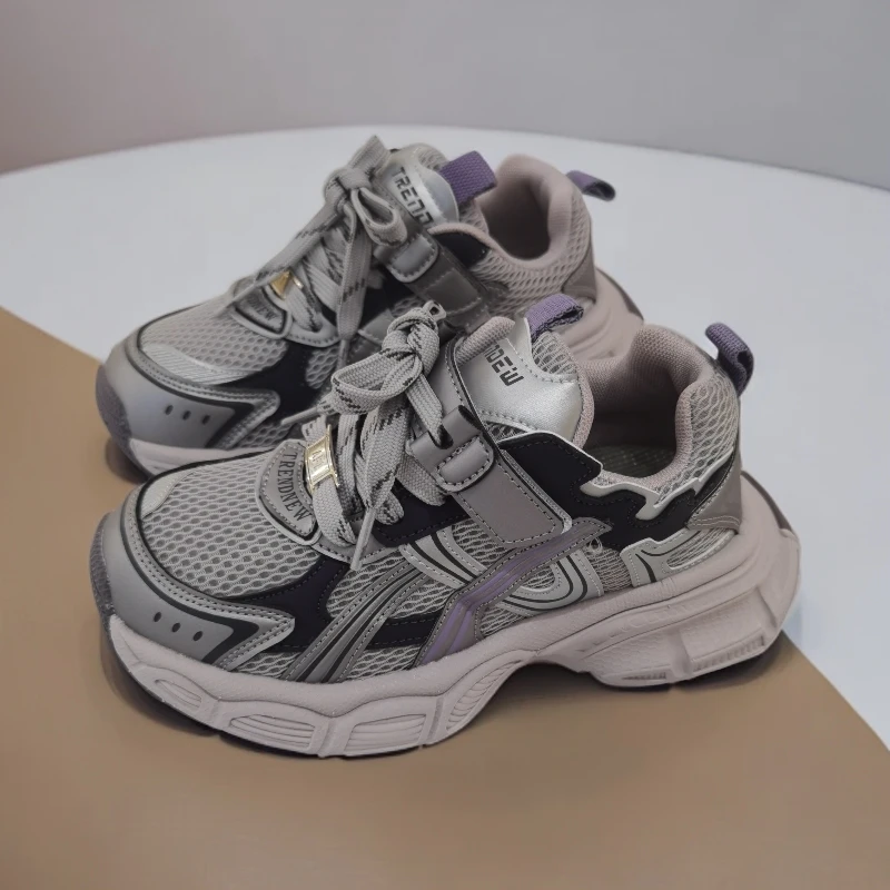 女童老爹鞋34-39码透气双网潮鞋轻便防滑休闲鞋百搭