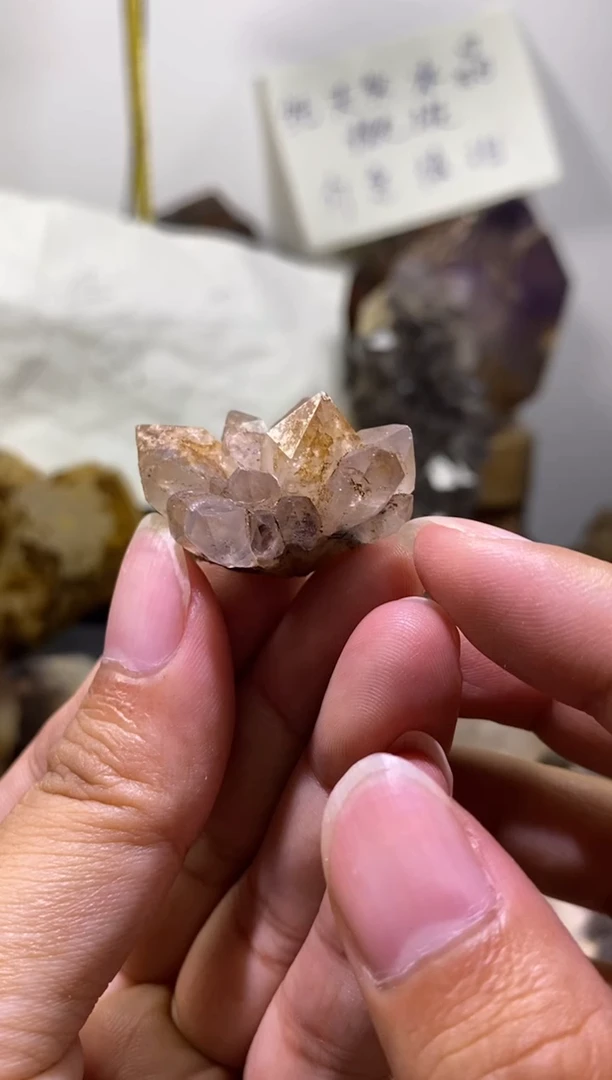 未镶嵌珠宝半成品水晶90号 超七花园晶花