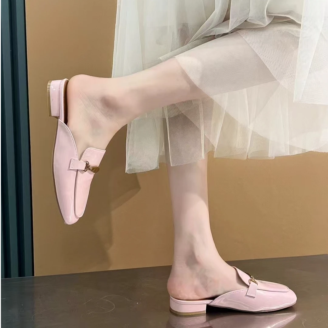 931 新款上新时尚外穿平底包头半拖