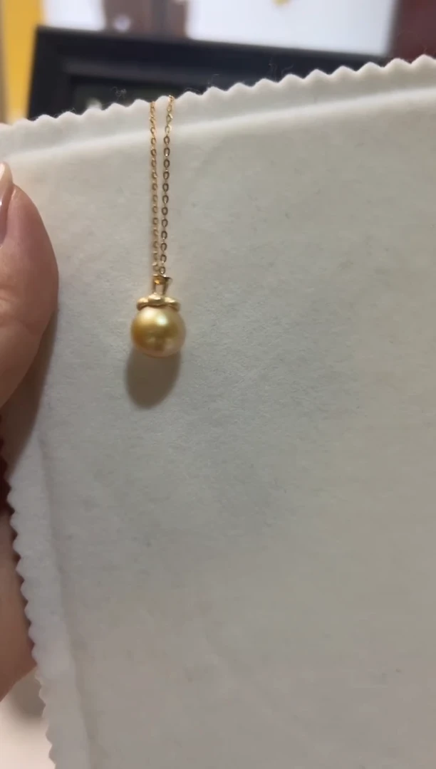 银S925镶嵌吊坠海水珍珠12（不含链）