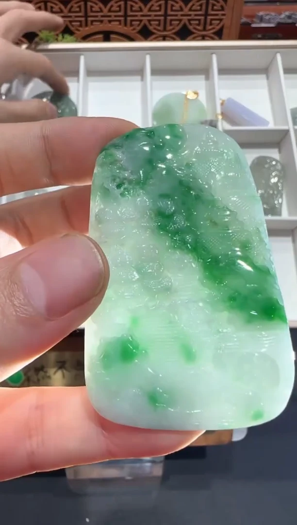 未镶嵌挂件翡翠A货翡翠多样性孤品
