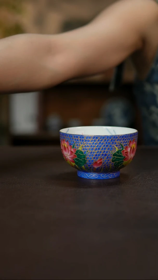 杯景德镇陶瓷杯碗柴烧多人