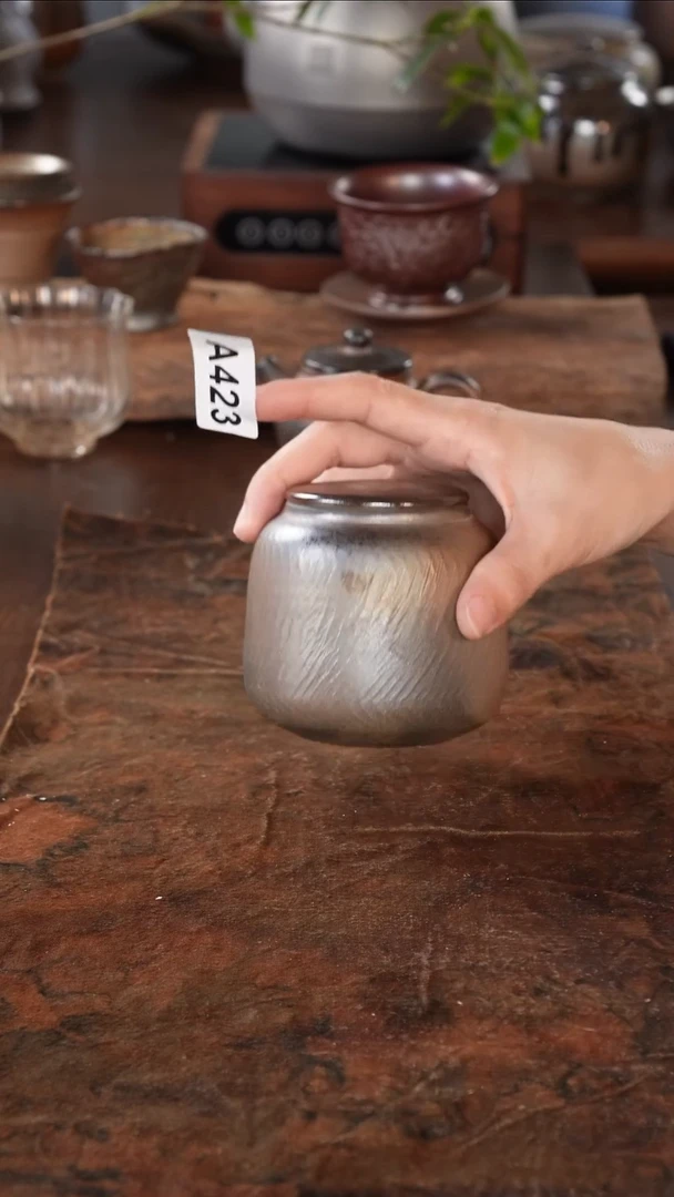 广西钦州坭兴陶纯手工纯柴烧茶叶罐一两