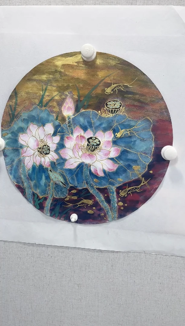 国画段益雄老师扇面