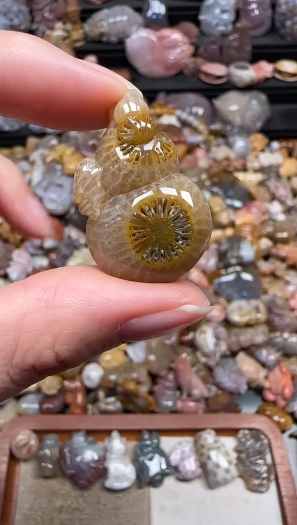 颈饰未镶嵌硅化珊瑚（珊瑚玉）850
