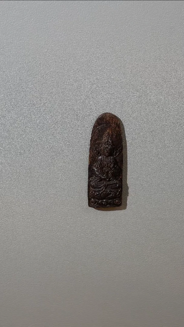 沉香吊坠文莱黑棋沉水静瓶观音7.1g