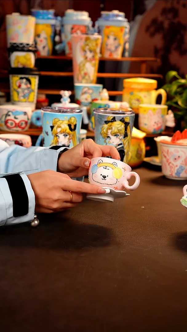 景德镇全手工手绘杯杯