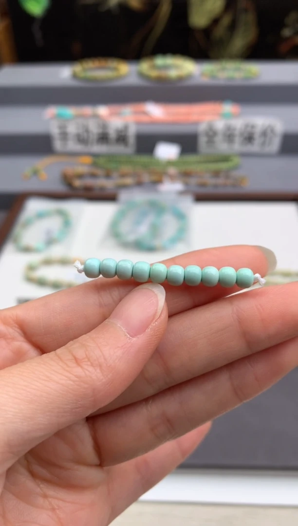 未镶嵌绿松石单珠（定制）茜.V182