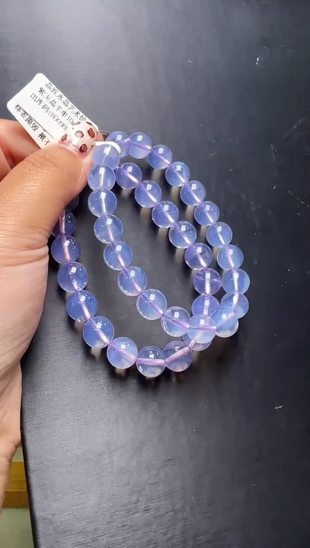 未镶嵌手串水晶紫玉晶手串10mm+多样性发一  JP55179