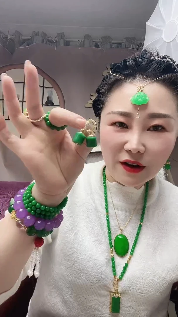 【闪购商品】翡翠耳饰14K金镶嵌088号