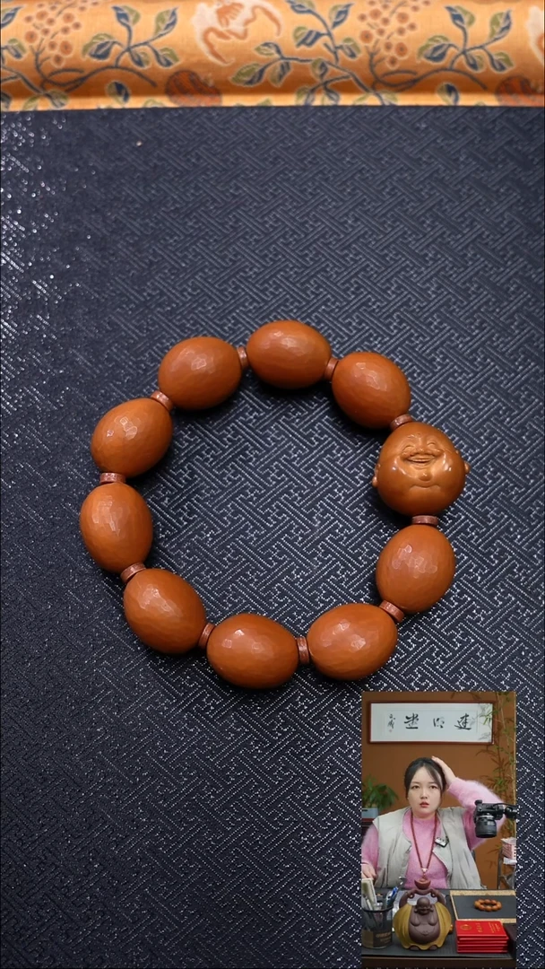 手串/手链橄榄核素核＋笑佛头