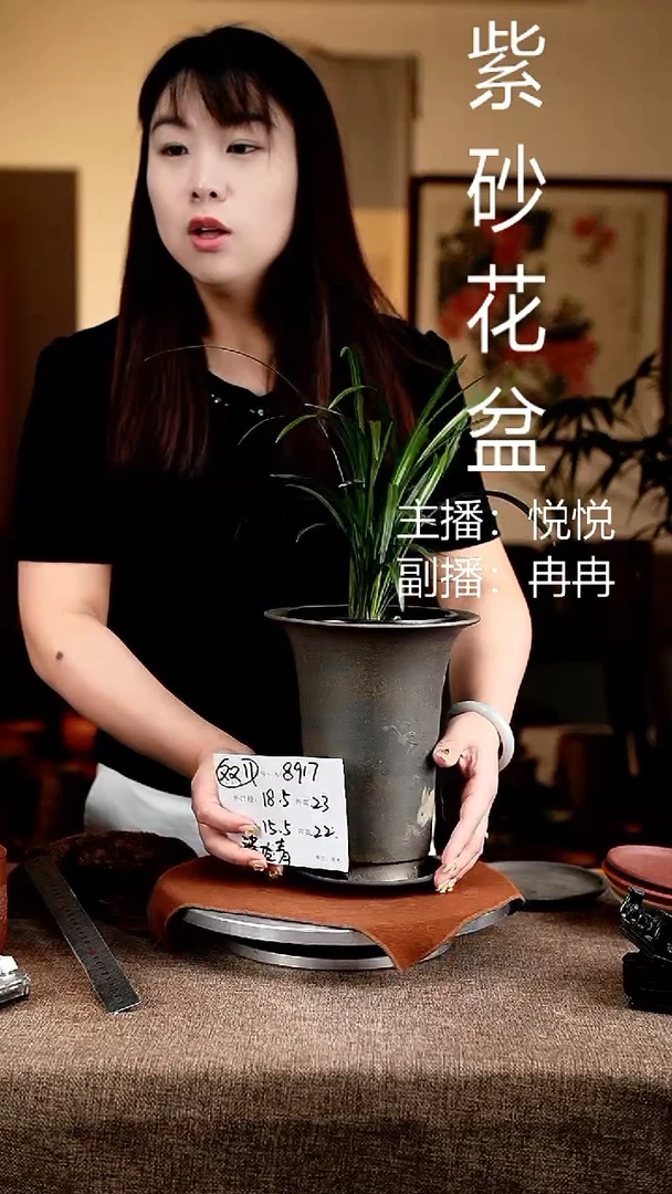 紫砂花盆花卉工艺8917+z原配
