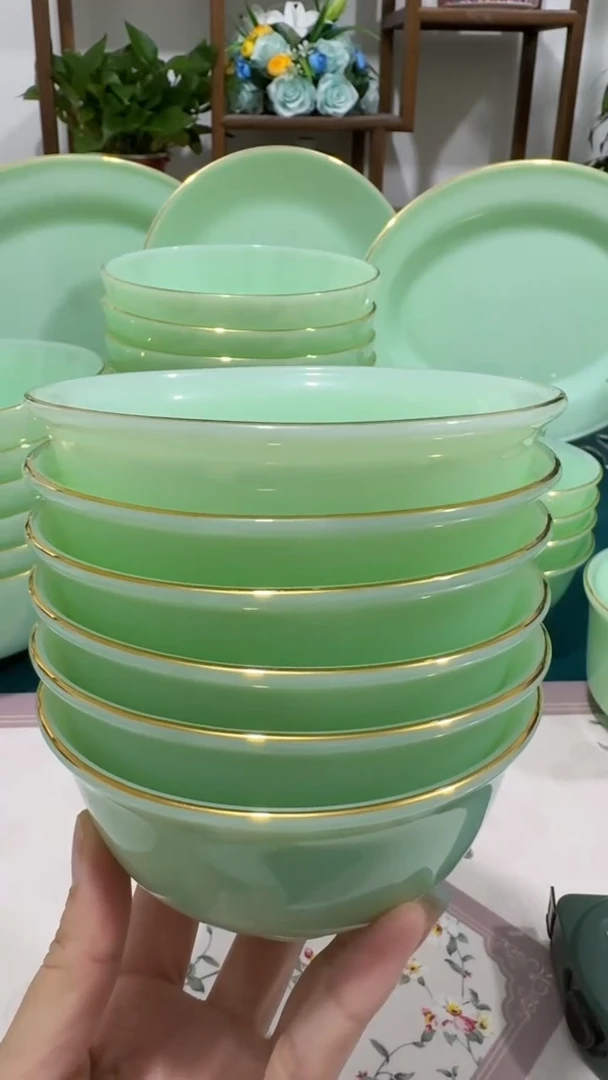 4.5英寸玉瓷碗6个口径11.5厘米