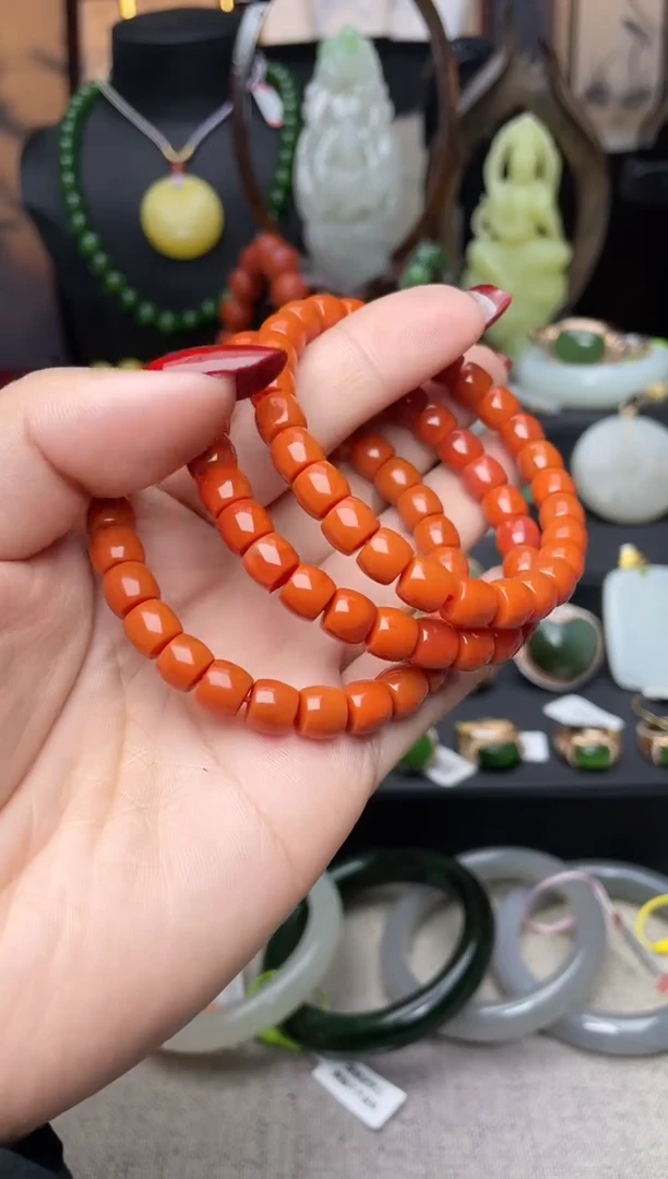 【闪购商品】南红玛瑙手链未镶嵌手串n069多样性发其一