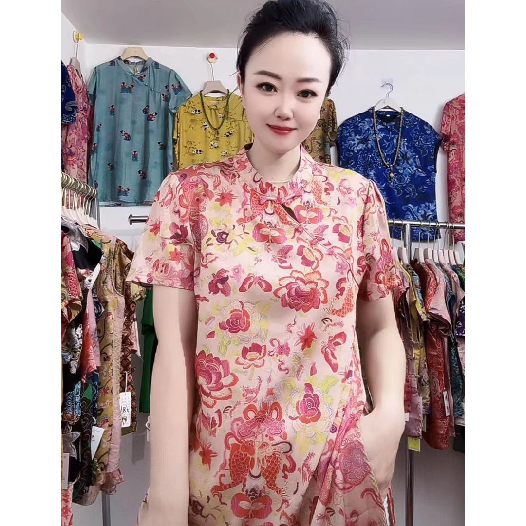 515款时尚气质夏季新中式上衣