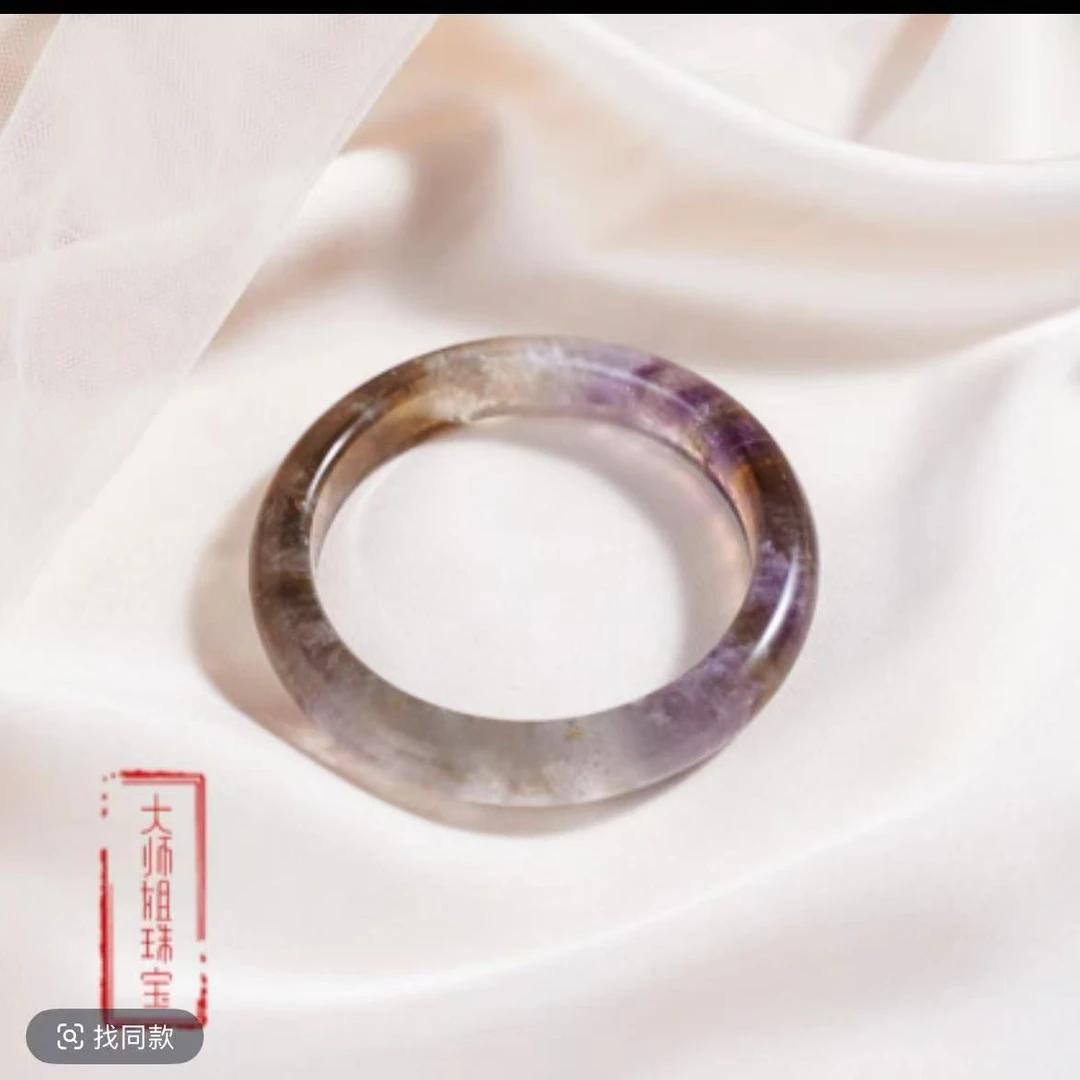 【紫黄晶水晶手镯56mm】水晶手镯·财富与事业·【爆财款】多样性发一
