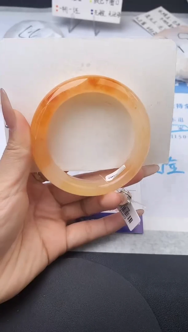 未镶嵌手镯石英质玉w176-HHB58+