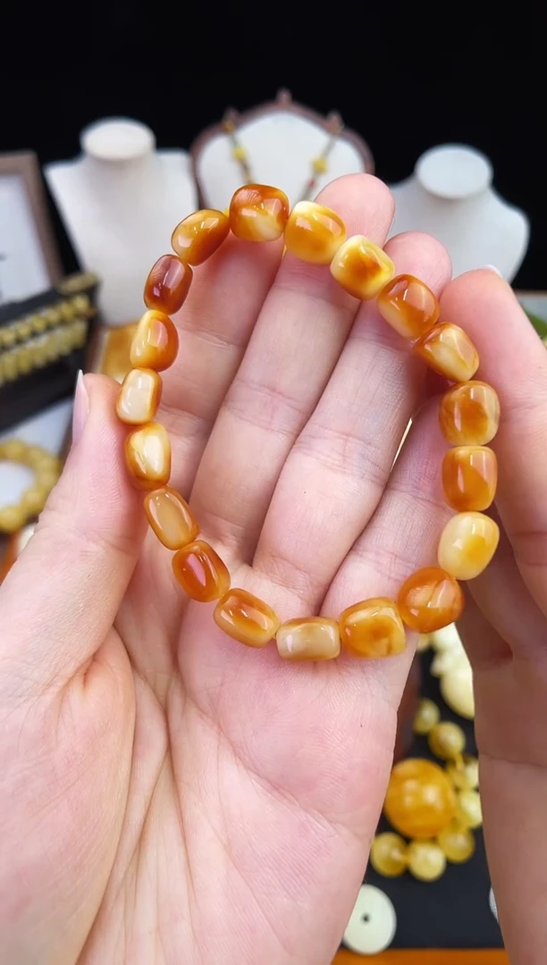 琥珀未镶嵌珠宝奇石柒月