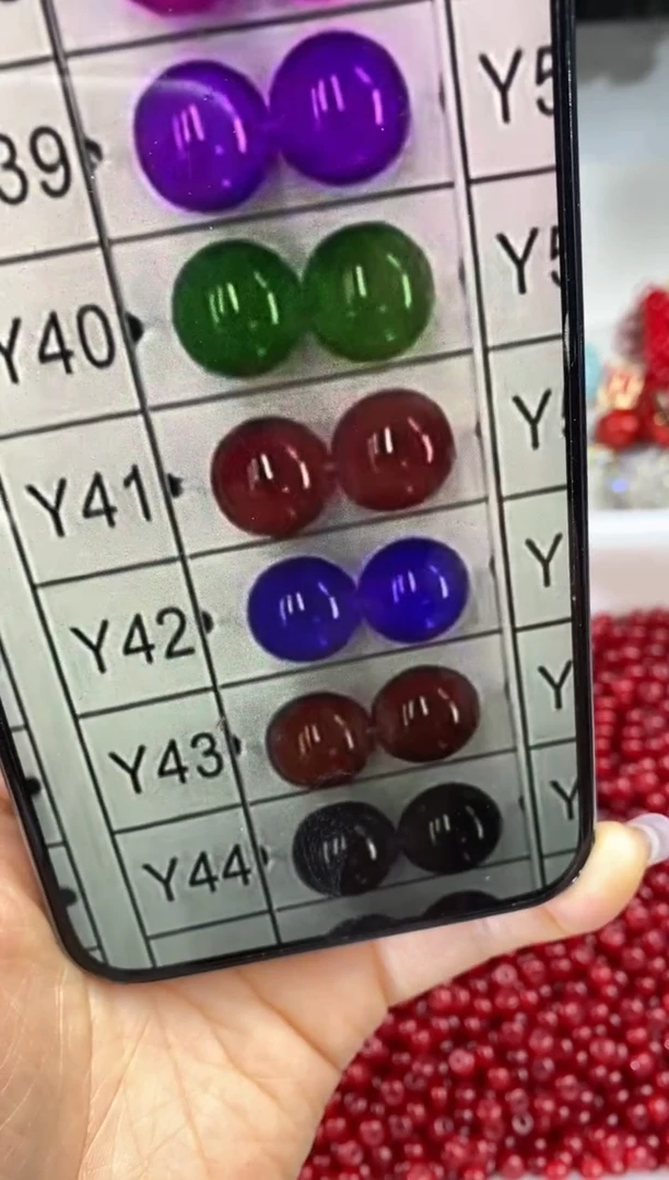 玻璃2531卡6算盘珠祖母绿150颗Y40号