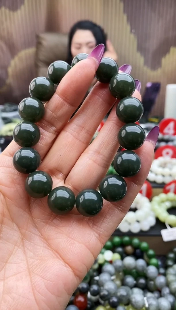 未镶嵌手串和田玉且末蓝14
