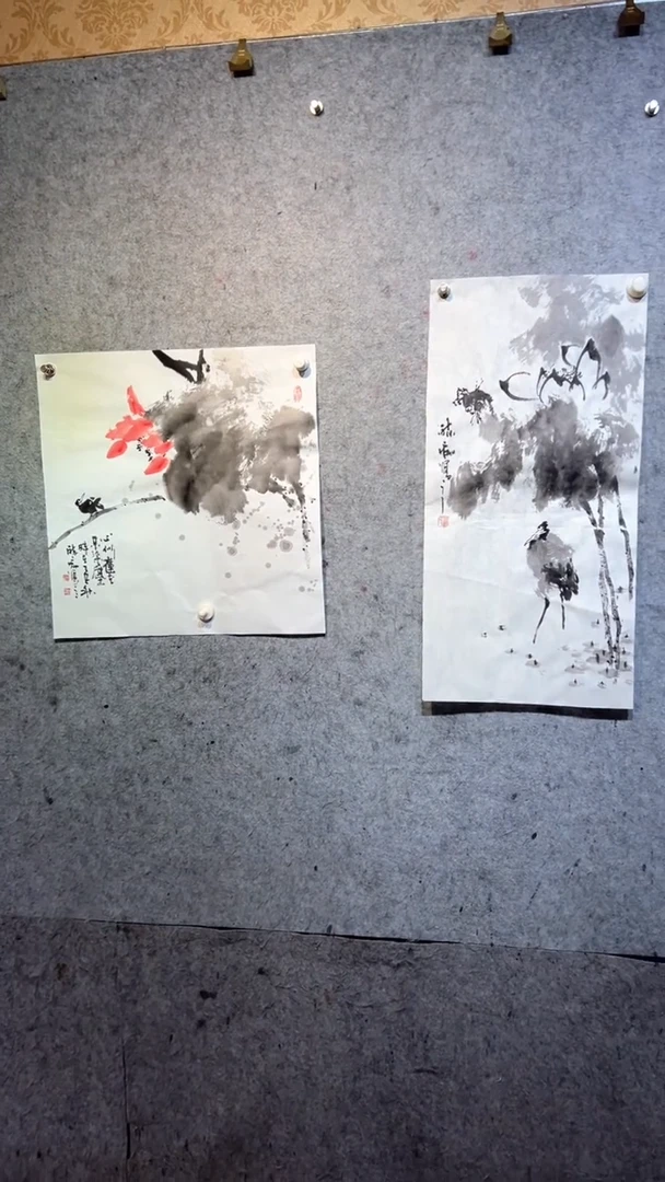 国画D****u张自学水墨国画70