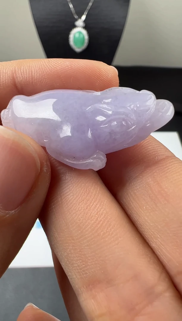 吊坠(不含链)未镶嵌翡翠天然A货翡翠 金蟾