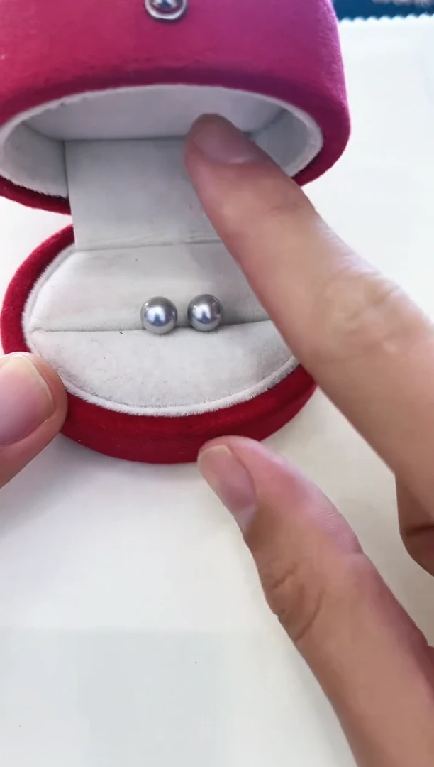 【闪购商品】海水珍珠耳饰银S925镶嵌真多麻耳钉