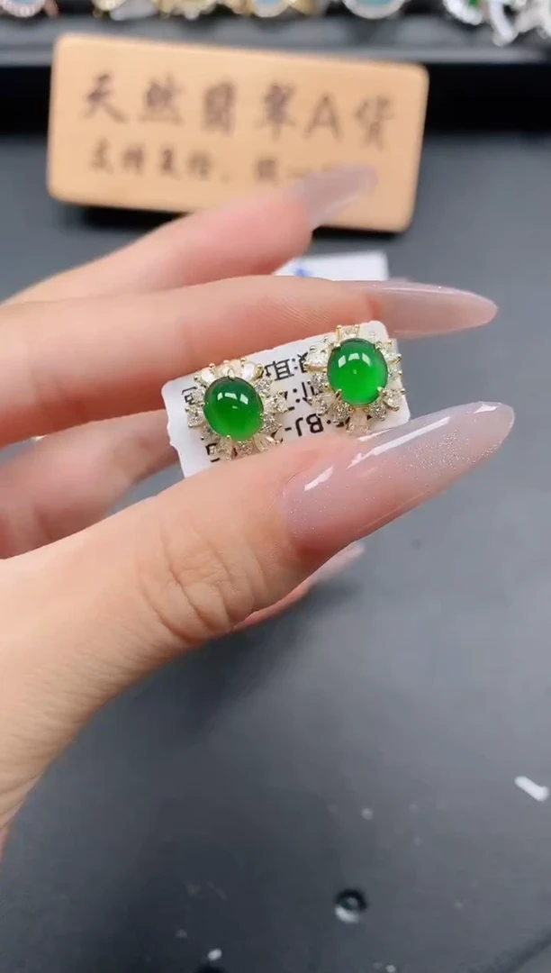 银S925镶嵌戒指翡翠1111