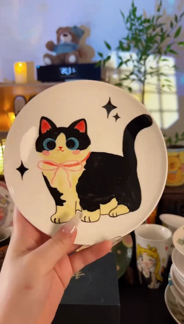 【闪购商品】摆件手工手绘陶瓷小杯杯