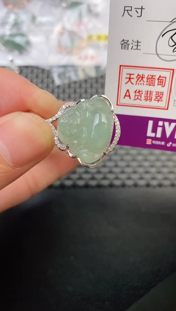 翡翠银S925镶嵌颈饰茜*吖吊坠