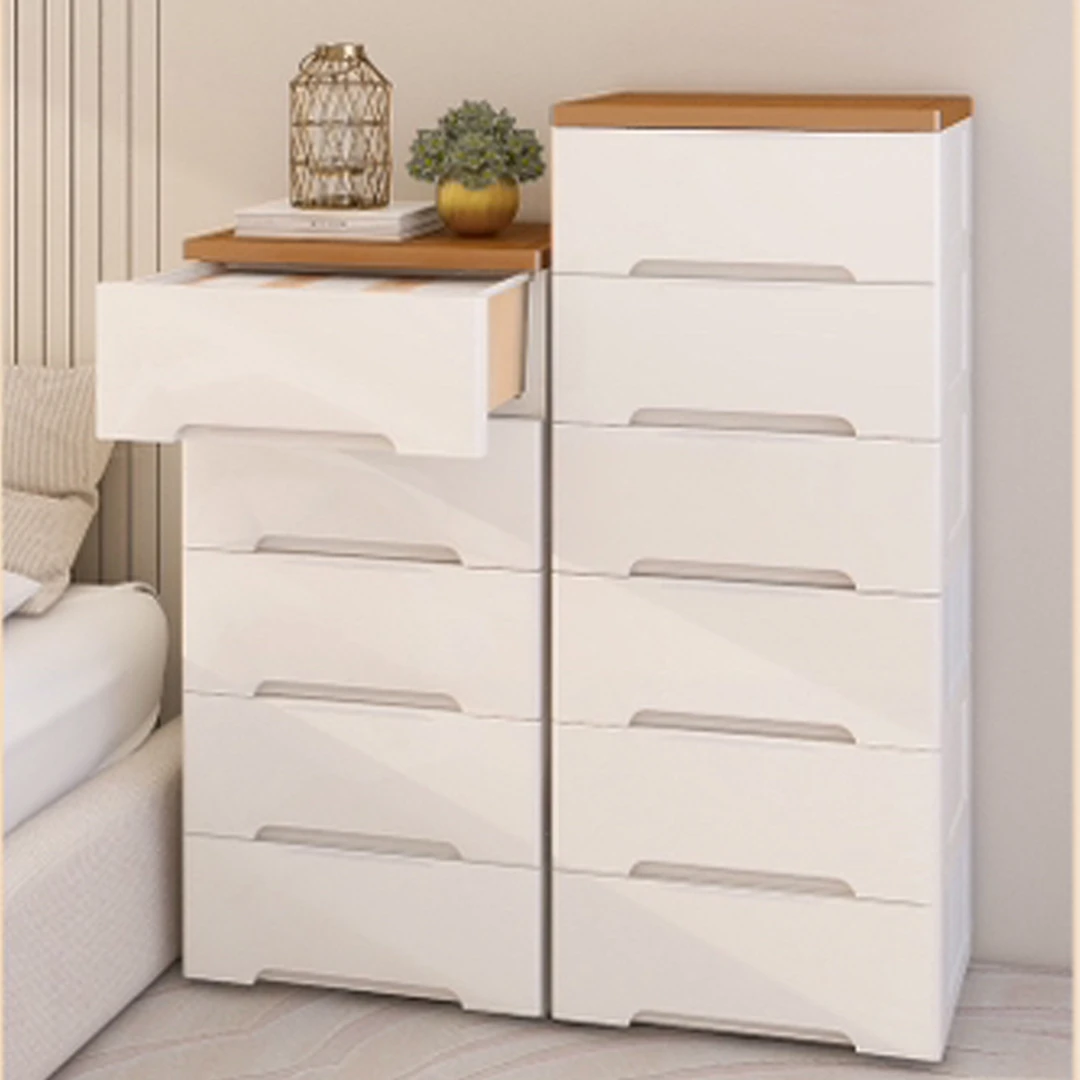 （58宽）时尚卧室家用床头通用收纳柜抽屉式整理柜衣柜斗柜柜子