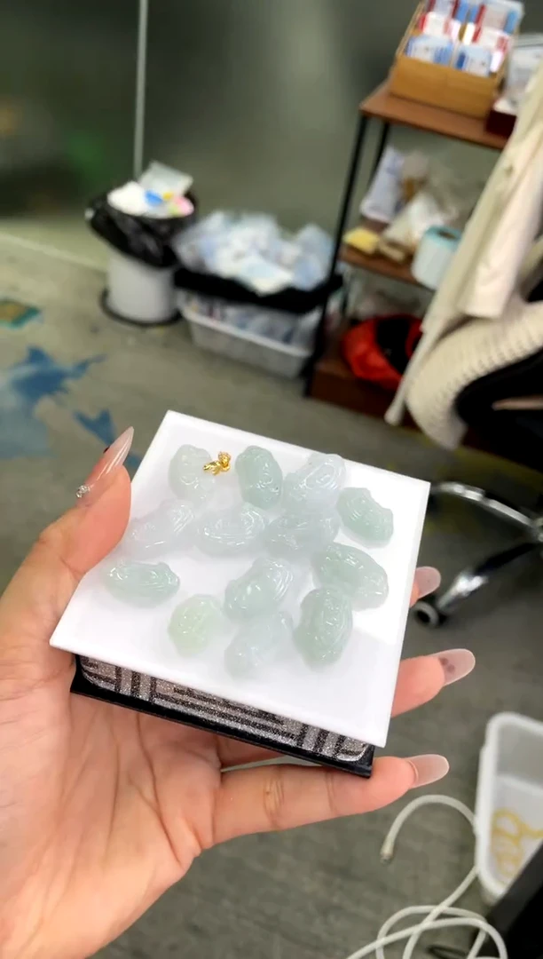 翡翠银S925镶嵌吊坠(赠链)平安如意宝多样性发货发一件